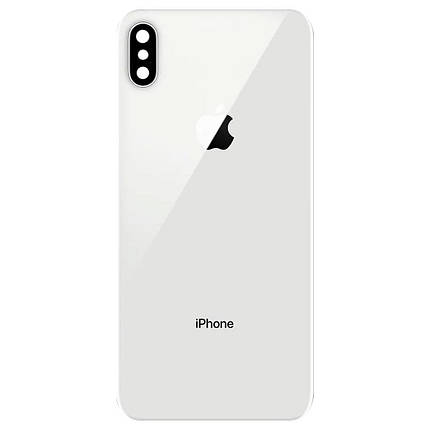 Корпусна кришка для телефону iPhone XS Max (White) (Original PRC) зі склом камери, фото 1
