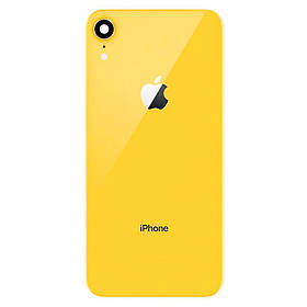 Корпусна кришка для телефону iPhone XR (Yellow) (Original PRC) зі склом камери