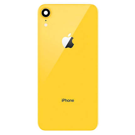 Корпусна кришка для телефону iPhone XR (Yellow) (Original PRC) зі склом камери, фото 1