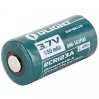 Аккумулятор Olight RCR123 (16340) Li-Ion 650 mAh (ORB2-163P06) (код 1109562)