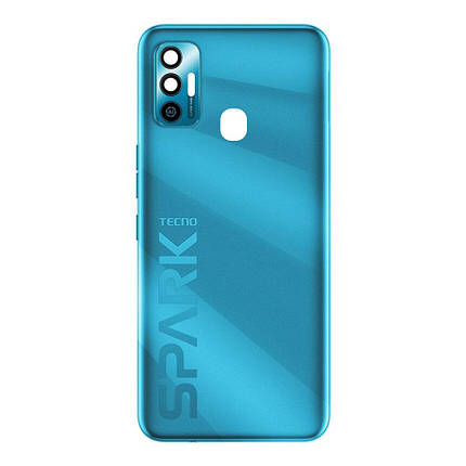 Корпусна кришка для телефону Tecno Spark 7 (Blue) (Original PRC), фото 2