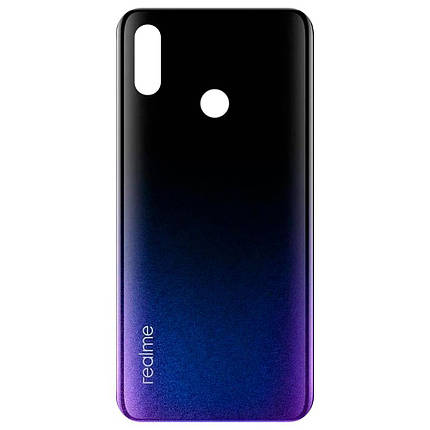 Корпусна кришка для телефону Realme 3 (Blue-black) (Original PRC), фото 1
