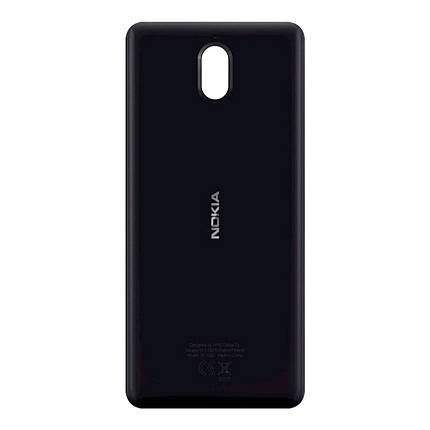 Корпусна кришка для телефону Nokia 3.1 (Black-chrome) (Original), фото 1