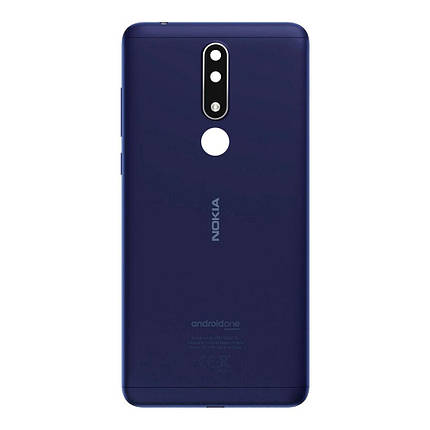 Корпусна кришка для телефону Nokia 3.1 Plus (Blue) (Original), фото 2