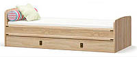 Кровать с ящиком Мебель Сервис Валенсия ламели односпальная 90х200 см Дуб самоа (psg_UK-64150 FE, код: 1532469