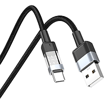 Кабель USB Gelius Fusion GP-UCN003 (Incredible series) Type-C (1.25m) (3A) Black, фото 2