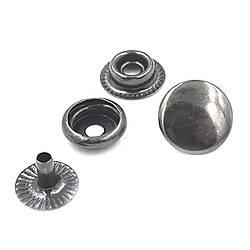 Кнопка No61 15 мм Темний Нікель Нержавійка (720 шт.)