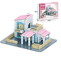 Конструктор будинок з цегли Mini Architect  8817, 292 деталі, гірлянда, в коробці