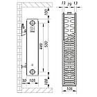 Сталевий радіатор опалення KOER 500x700 мм клас 22 63105 RAD055, фото 2