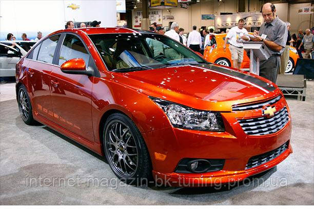 Накладка на передній бампер Chevrolet Cruze (Z-Line)