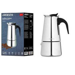 Гейзерна кавоварка Ardesto Gemini Apulia, 0.3 л, 6 чашок, неіржавка сталь (AR0806SS)