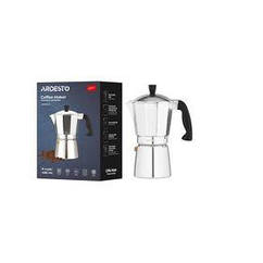 Гейзерна кавоварка Ardesto Gemini Cremona, 0.4 л, 9 чашок, алюміній (AR0809AG)