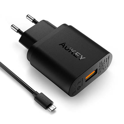 Швидкий зарядний пристрій Aukey Turbo USB Quick Charge 2.0, фото 1