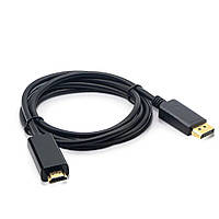 Кабель-конвертер DisplayPort (DP) - HDMI 1.8м TRY Wire черный