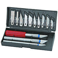 Набор скальпелей 13 pc Precision Knife Set, 3 скальпеля + 10 доп. лезвий