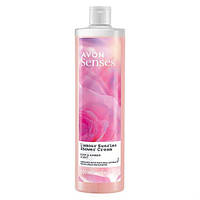 Крем-гель для душа "Романтический рассвет" с ароматом розы, ириса и янтаря Avon Senses, 500 мл