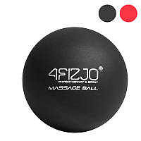 Мяч массажный 4FIZJO Lacrosse Ball 6.25 см 4FJ1196 Black для массажа шеи спины конечностей B_01087