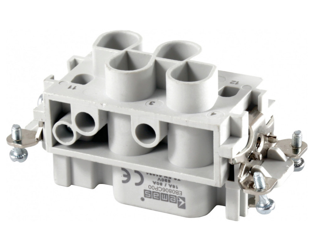 Розетка без корпусу (6 контактів)  4×80А + 2×16А, фото 1