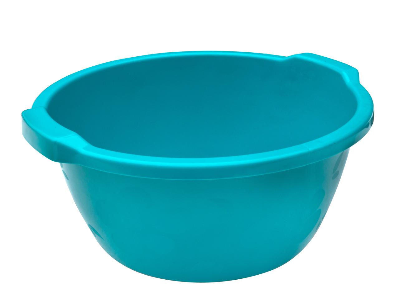 Таз пластиковий 28 літрів Незабудка бірюзовий Ø 50 см h=22 см (ПолімерАгро)