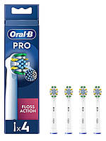 Насадки для електричної зубної щітки Oral-B Braun PRO FLOSS ACTION 4 шт