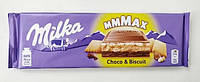 Молочный шоколад Milka Schoko & Biscuit с печеньем и горьким шоколадом 300г