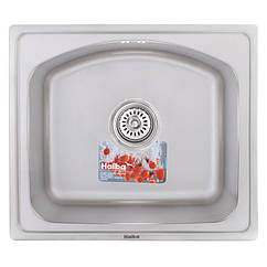 Мийка для кухні із нержавіючої сталі прямокутна HAIBA 480x420x180мм мікротекстура 0.8мм 80837 HB0528