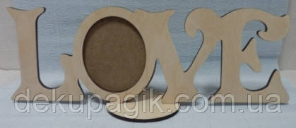 Слово "LOVE" - 3 на підставці, 40 см, фото 1