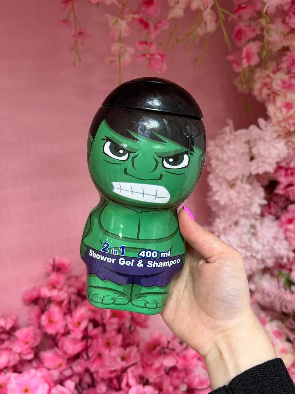 Гель для душу + шампунь 2в1 Hulk, 400 мл