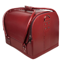 Сумка-чемодан для мастера с раздвижными полочками Цвет брусничный