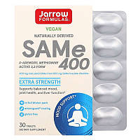 S-аденозилметионин Jarrow Formulas "SAM-e" 400 мг, поддержка печени и нервной системы (30 таблеток)