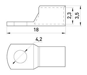 Мідний луджений кабельний наконечник e.end.stand.c.1.5, фото 3