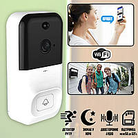 Домофон Smart Doorbell Wifi-5X Беспроводная видеокамера дверного звонка с функцией детектора движения HLS