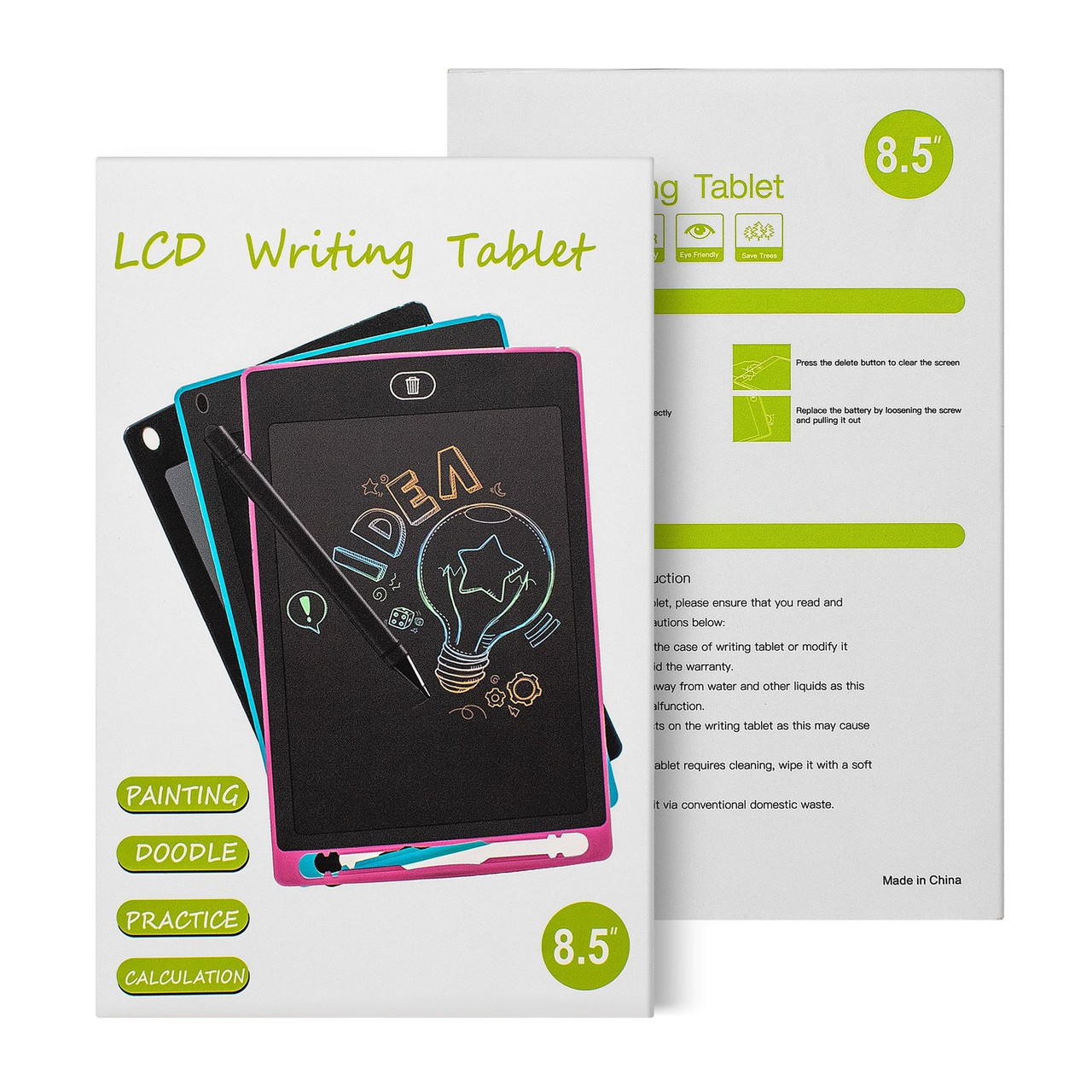 Детский графический планшет для рисования A-Toys Writing Tablet LCD 8.5 дюймов HLS - фото 8 - id-p2116795443