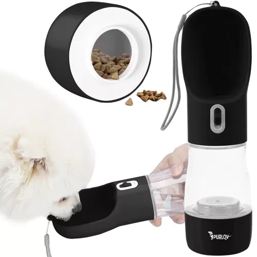 Пляшка - поїлка - миска дорожня 3в1 для собак та котів Purlov 21033  Польща, фото 1