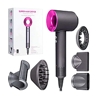 Фен с ионизацией Super Hair Dryer 5в1 Фен Dyson для сушки и укладки волос