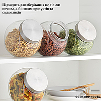 Банка для зберігання печива 2,2л. Cooking House. Ємність для зберігання сипучих, круп, фото 6