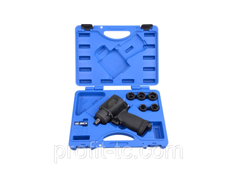 Пневматичний гайковерт 1/2" з набором головок KINGTONY 44506MP, фото 1