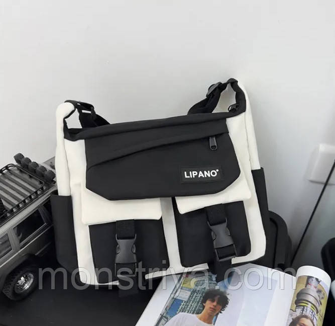 Стильна, молодіжна сумка STARS, чорна