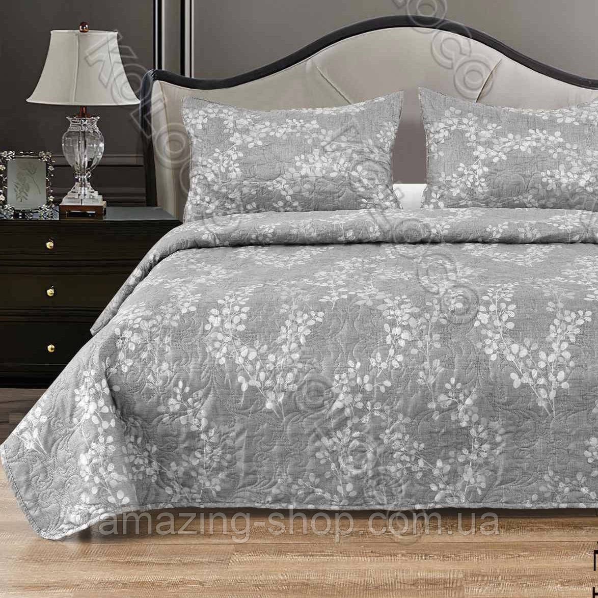 Покривало з наволочками. Літня ковдра. Стьобане. Тканина — Сатин Розмір: 200х220 Наволочки: 50*70, фото 1