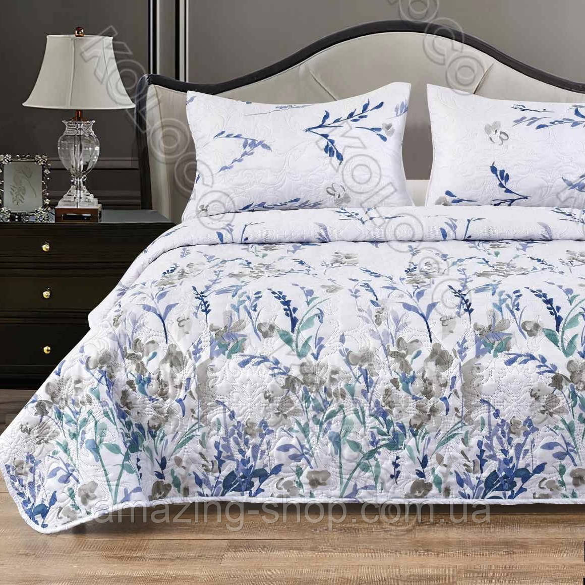 Покривало з наволочками. Літній ковдру. Стьобана. Тканина - Сатин Розмір: 200х220 Наволочки: 50*70, фото 1