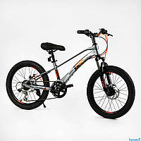 Дитячий спортивний велосипед 20" Corso "F35" магнієва рама, Shimano Revoshift 7 швидкостей, зібраний на 75% у коробці