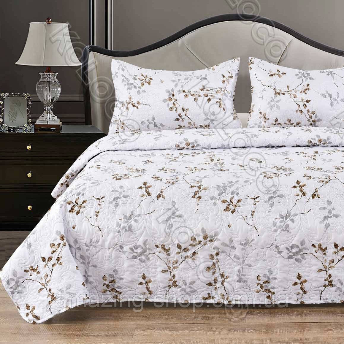 Покривало з наволочками. Літня ковдра. Стьобане.  Тканина — Сатин Розмір: 200х220 Наволочки: 50*70, фото 1