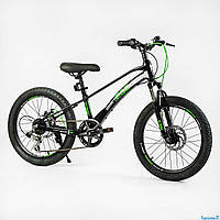 Дитячий спортивний велосипед 20" Corso "F35" магнієва рама, Shimano Revoshift 7 швидкостей, зібраний на 75% у коробці