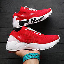 Кроссовки FILA Mind One RED/ white КРАСНЫЕ на белой высокой подошве ОРИГИНАЛ текстиль весна лето, фото 4