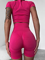Женские эластичные шорты с эффектом пушап для фитнеса йоги, шорты высокие для пилона или бега