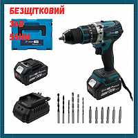 Мощный надежный аккумуляторный шуруповерт PROFI-TEC DHP485BL POWERLine шуруповерт для дома