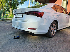 Фаркоп Skoda Octavia A8 2020- (Шкода Октавія 4) швидкоз'ємний гак на ключах