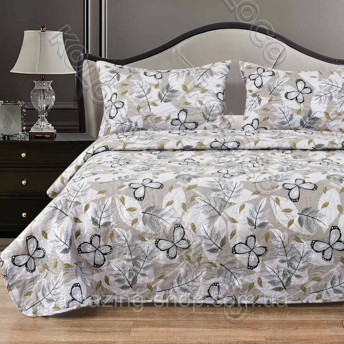 Покривало з наволочками. Стьобане Тканина — Сатин Розмір: 200х220 Наволочки: 50*70, фото 1