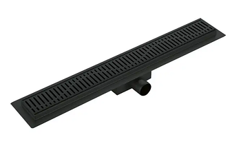 Трап для душу із нержавіючої сталі чорного кольору KOER FD35 70x500M Black (Чехія)