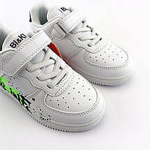 01230A Білі дитячі сліпони OnLine на липучці Тм BiKi, фото 5